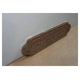 Vintage Wolterstorff Range Co St Paul MN Cast Iron Sign