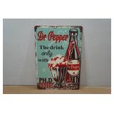 Vintage Style Metal Sign - Dr Pepper