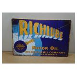 Vintage Style Metal Sign - Richlube