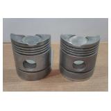 Vintage Engine Piston Bookends