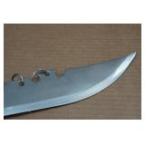 Stainless Steel 9-Ring Broad Sword