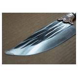 13" Hammered Carbon Steel Chef Knife