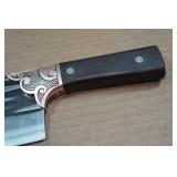 13" Hammered Carbon Steel Chef Knife