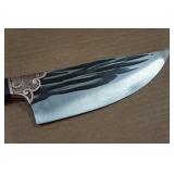 13" Hammered Carbon Steel Chef Knife
