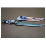 Bald Eagle Theme Collector Knife