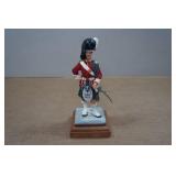 Antique Lead British Officer Statue