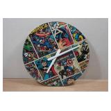 Marvel Comics 14.5" Glass Clock