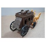 Vintage Processed Plastic Co Stage Coach Horse and Rider