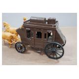 Vintage Processed Plastic Co Stage Coach Horse and Rider
