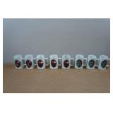 *8* 1996 Coca-Cola Christmas Collectors Mugs