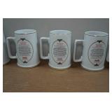 *8* 1996 Coca-Cola Christmas Collectors Mugs