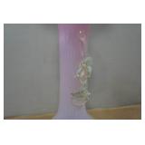 Pink Opalescent Art Glass Vase