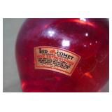 Antique Red Comet Hand Tossed Fire Grenade