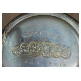 Antique Omega Grand Prix Paris 1900 Enameled Silver Men