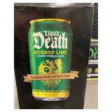 Liquid Death Severed Lime Sparkling Water, 2 Packs of 6 Cans Each