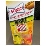 Slim Jim Monster Size Sonic Chili Cheese Coney 18-Count Bulk Snack Sticks