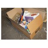 Assorted Hardware - Hand Drill, Hooks, Labels