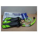 Cressi Fin, Snorkel, and Mask Set - Adult S/M