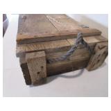 Vintage Wooden Ammo Box