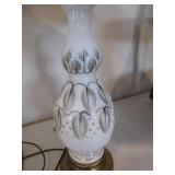 Occasional Chair, Footstool, Lamp