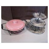 Tidbit Stand, Covered Casserole