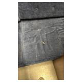 Blue Upholstered Sofa 80x36 Inch