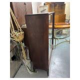 Vintage Glass Front Display Cabinet 36x12x42 Inches