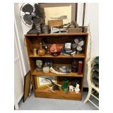 Wooden Bookcase 36x9x48 Inch with Oak Finish