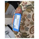 Upholstered Vintage Accent Chair with Floral Pattern