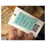 Handwoven Grass Backpack with Leather Straps