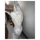 Decorative Dress Form Mannequin with White Floral Pattern