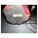 Apple Shaped Table Lamp with Leaf Finial, 27 Inches Tall