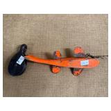 Vintage Wooden Spearing Fish Decoy with Metal Fins and Weight