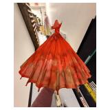 Set of 3 Hand-Painted Asian Paper Parasols with Floral Designs