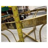 Quatrefoil Gold Metal Coffee Table Base, 30 Inch Diameter