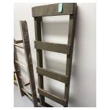 Wooden Green Utility Ladder