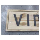 Vintage Style Wood Wall Sign Decor 48x12 Inches