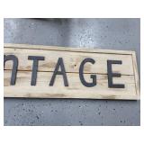 Vintage Style Wood Wall Sign Decor 48x12 Inches