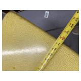 Vintage Yellow Top Metal Folding Table with Shelf 30x24 Inches