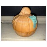 Vintage Longaberger Pumpkin Glass Candy Dish with Lid