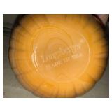 Vintage Longaberger Pumpkin Glass Candy Dish with Lid