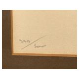 Framed Limited Edition Print Goose Blind Signed by Artist