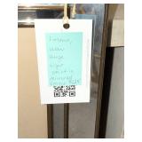 Large Tiger Print in Mirrored Frame, 33x26 Inches