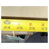 Large Tiger Print in Mirrored Frame, 33x26 Inches