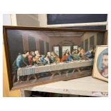 Framed Paint by Number Art: The Last Supper and Jesus Portrait