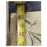 Vintage Hand-Painted Wall Mirror with Decorative Frame, 24x20 Inches