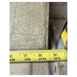 Vintage Hand-Painted Wall Mirror with Decorative Frame, 24x20 Inches