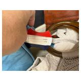 Collection of 4 Vintage Handbags and Totes Including American Tourister and Leather Clutch