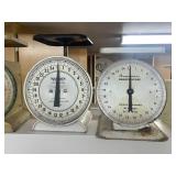 Collection of 6 Vintage and Retro Kitchen Scales