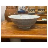 Collection of Artisan Pottery Bowls, Vase, French Serving Dish, and Mugs